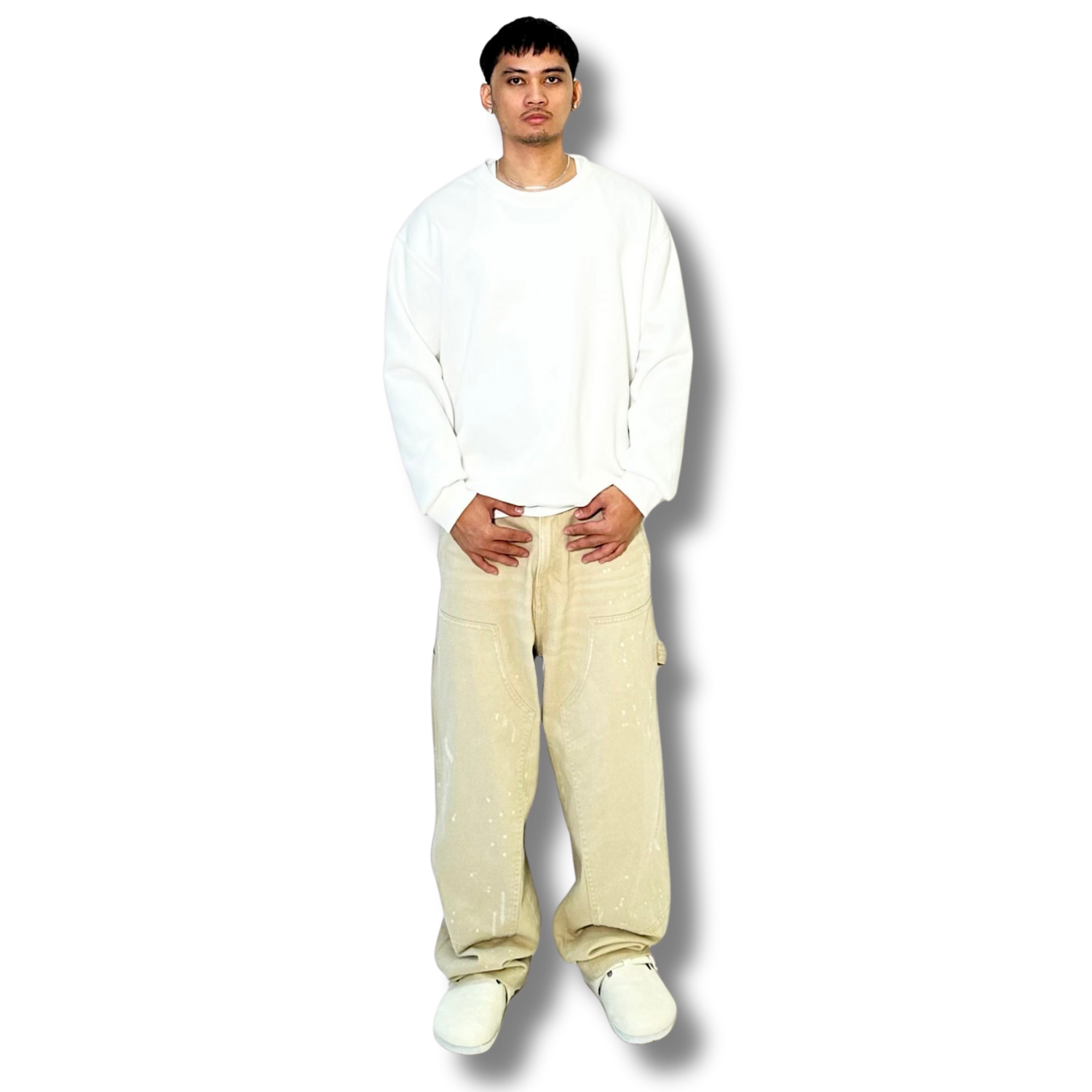 The Trifecta Sweatshirt ( White )