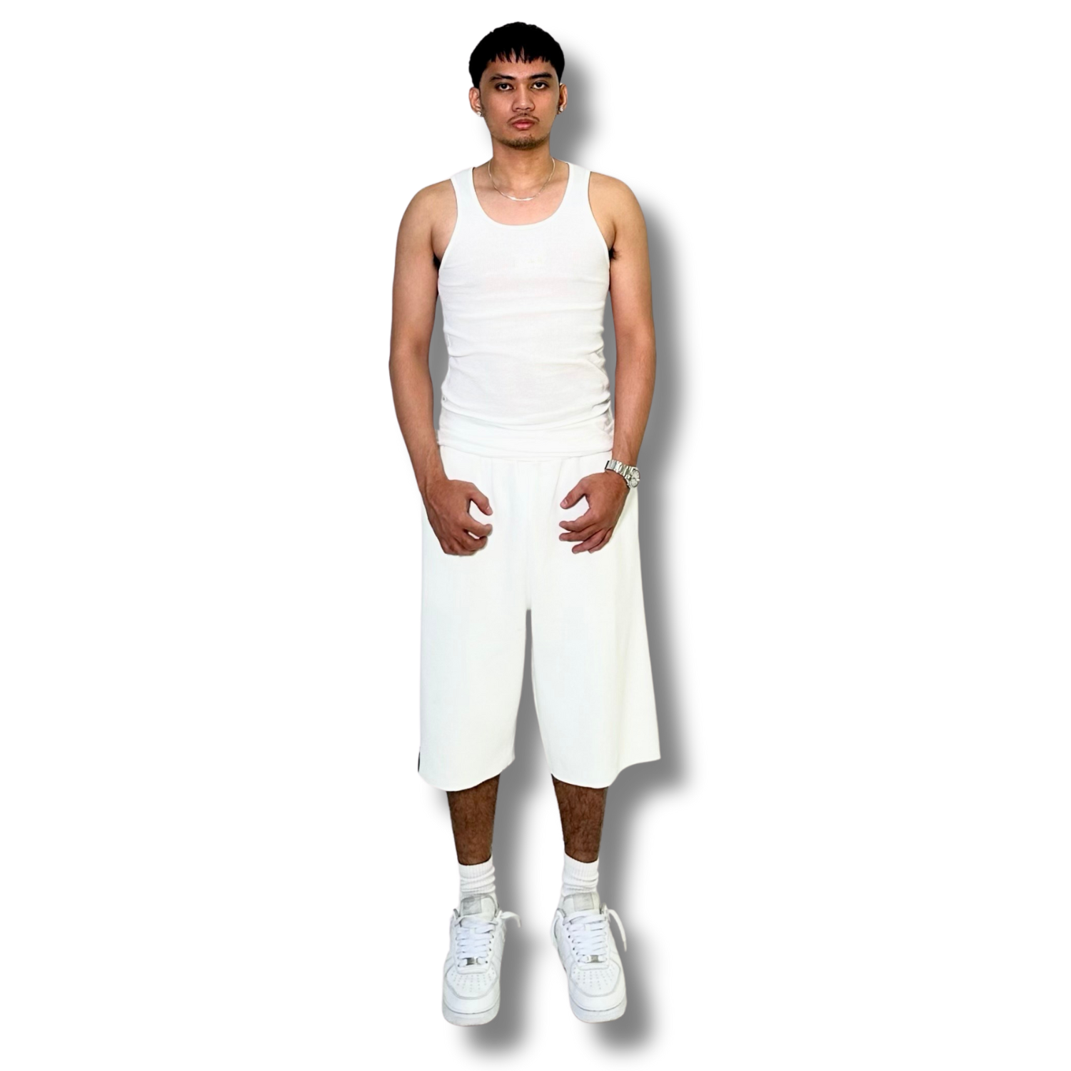 The Trifecta SweatJorts ( White )