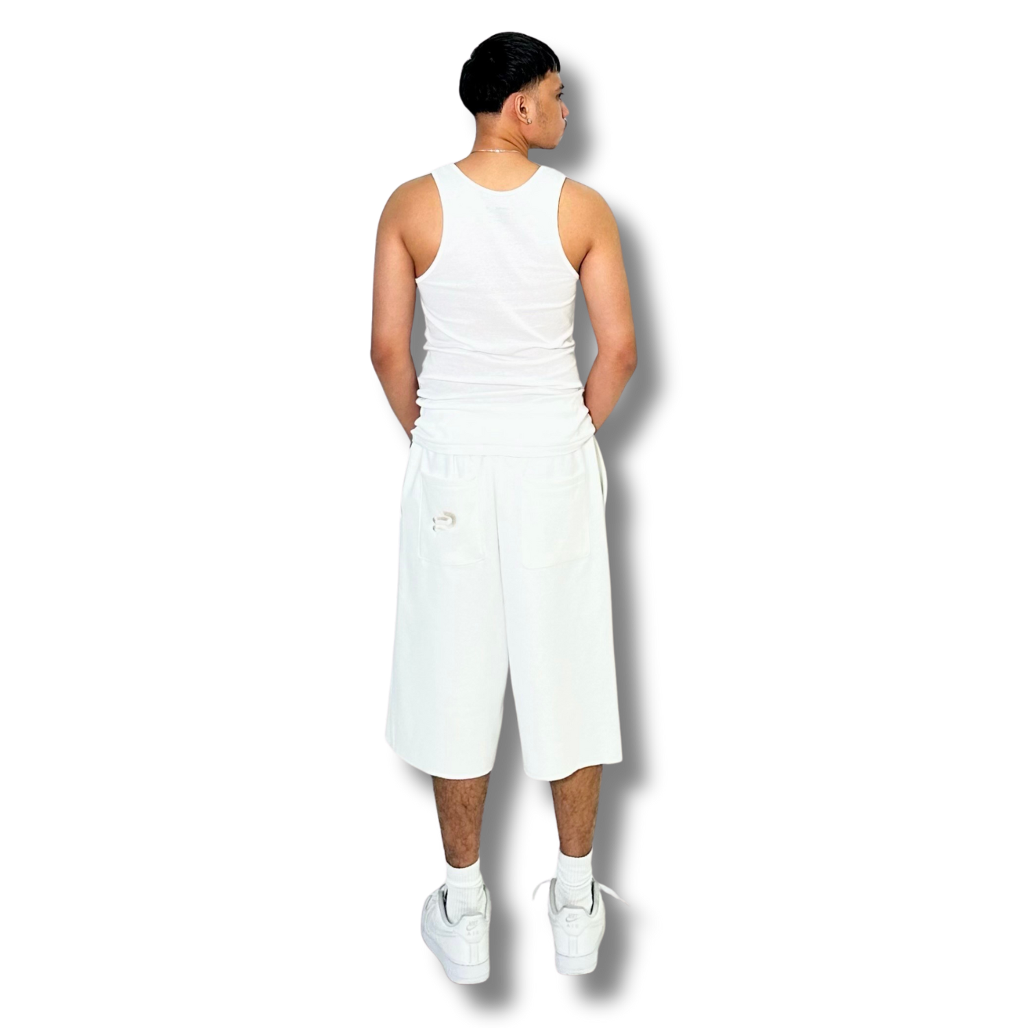 The Trifecta SweatJorts ( White )