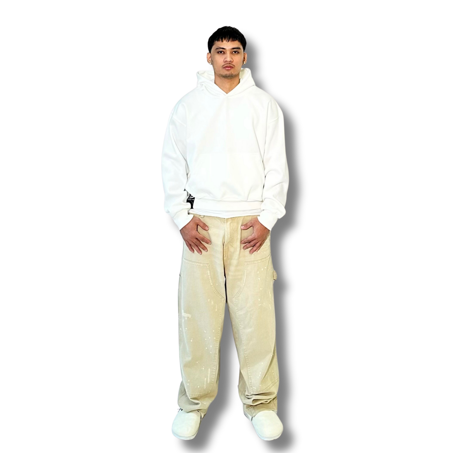 The Trifecta Sweat Hoodie ( White )