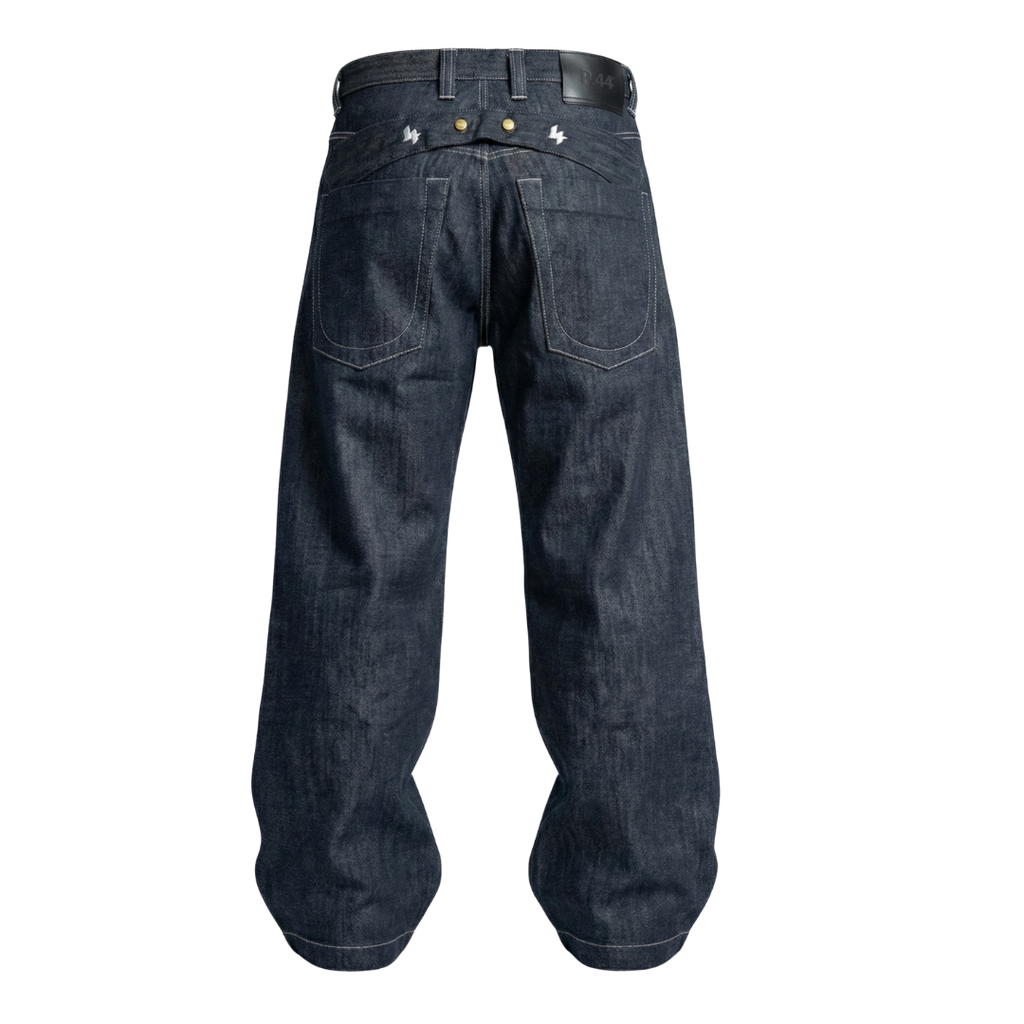 P.44 Washed Lightweight Double Snapped Wideleg Pants