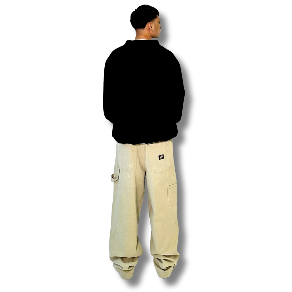 The Trifecta Sweat Half-Zip ( Black )