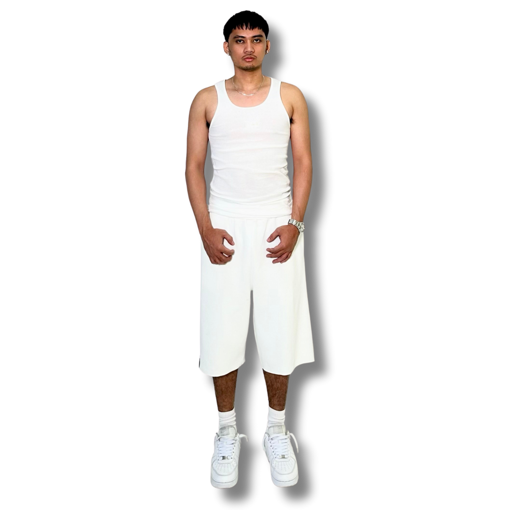 The Trifecta SweatJorts ( White )