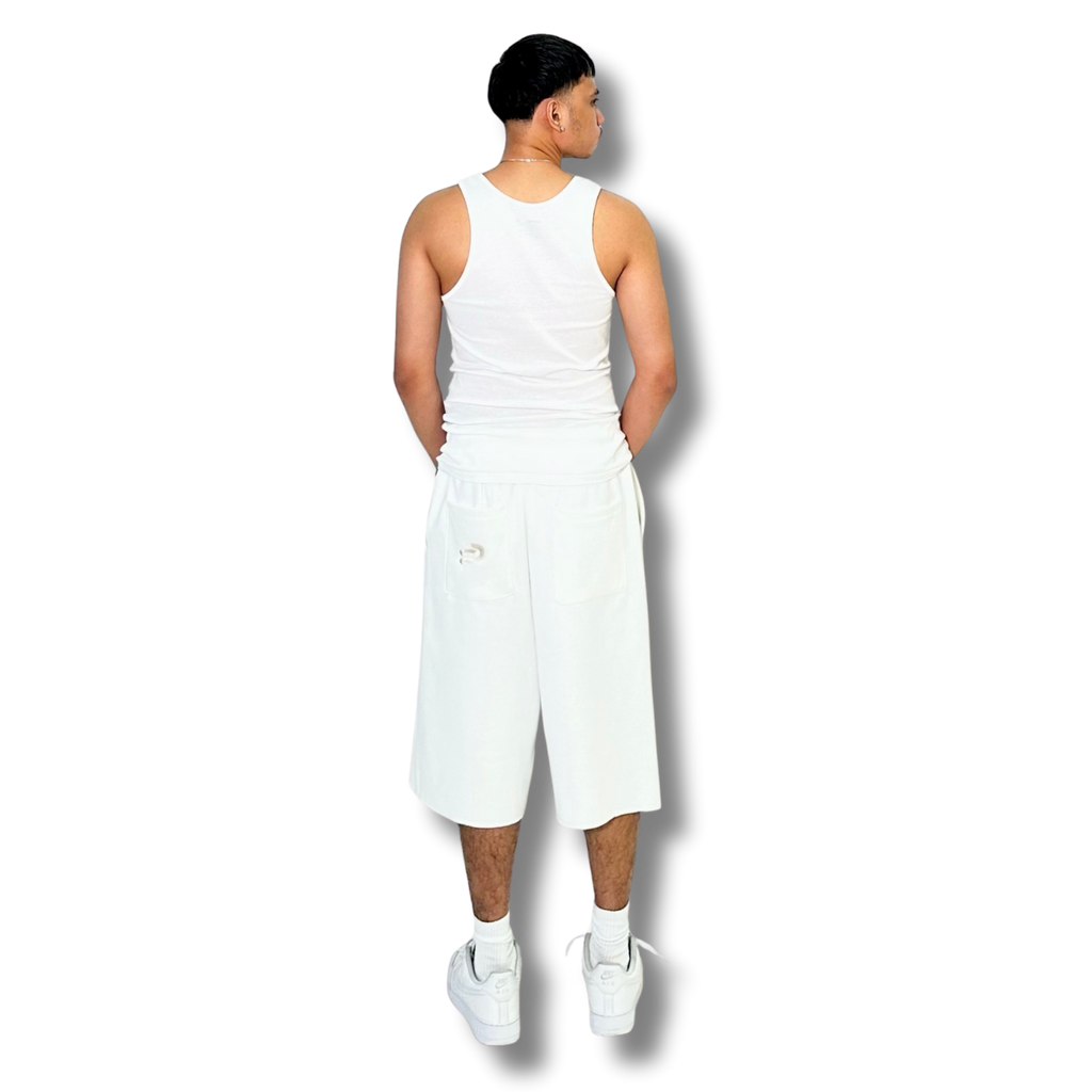 The Trifecta SweatJorts ( White )