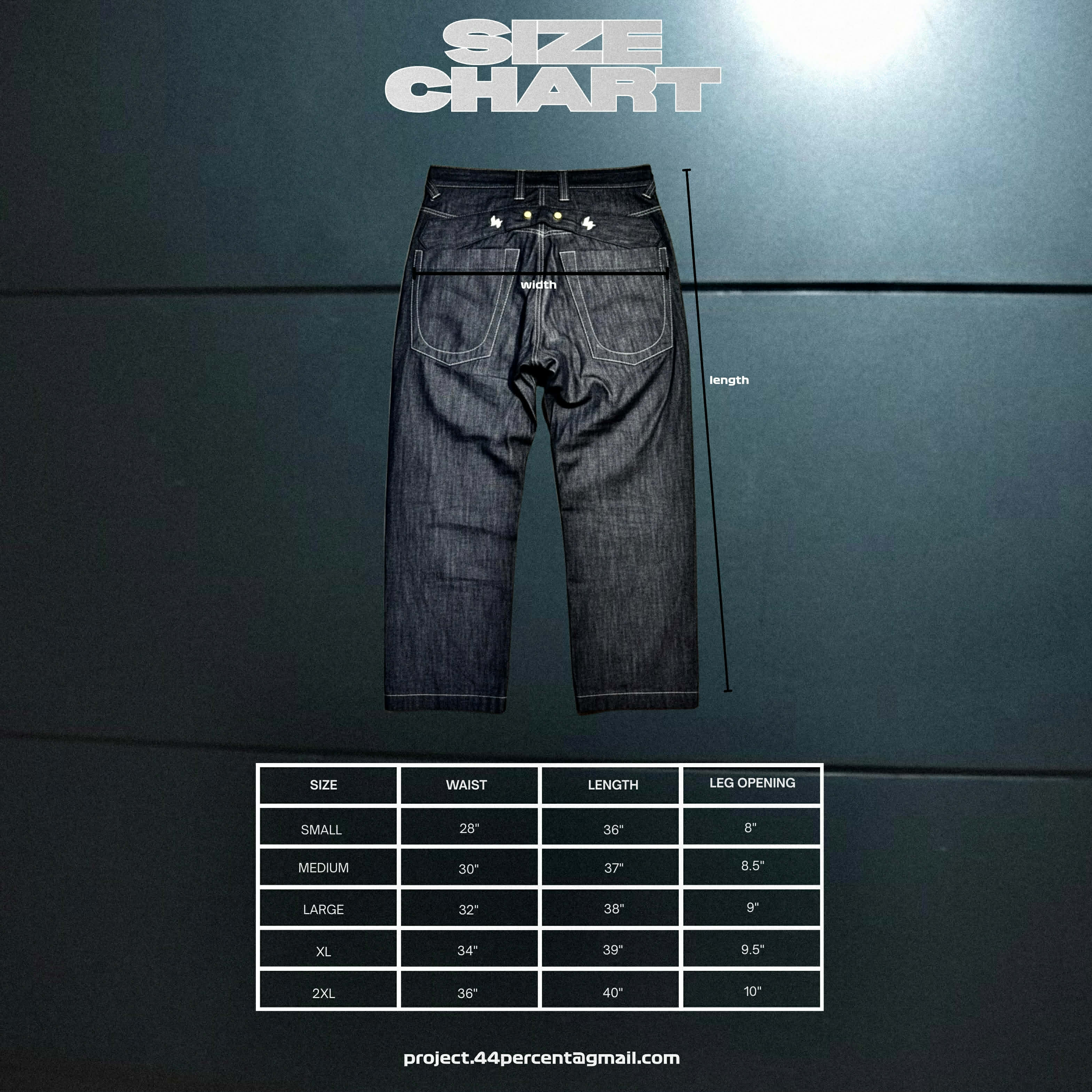 P.44 Washed Lightweight Double Snapped Wideleg Pants