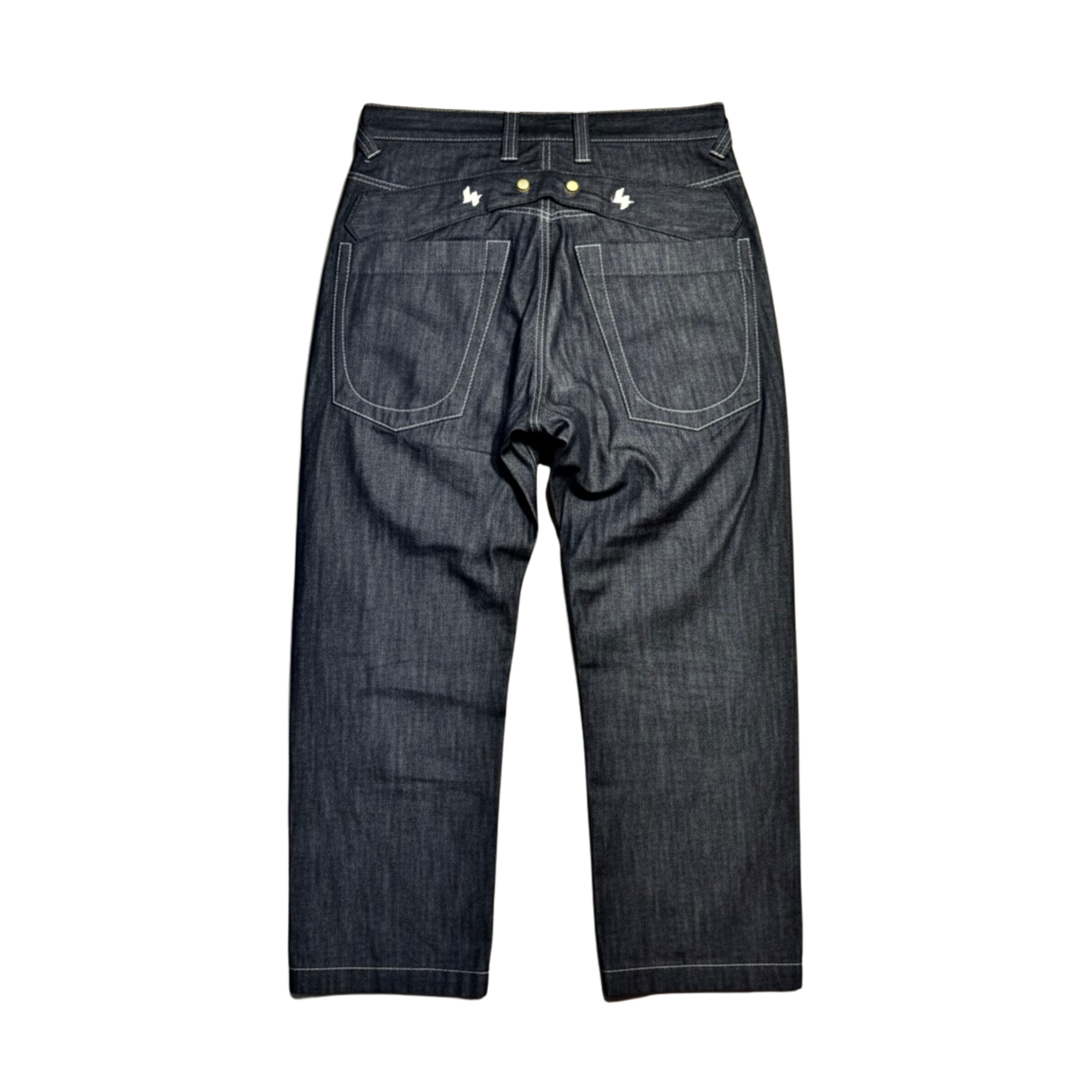 P.44 Washed Lightweight Double Snapped Wideleg Pants