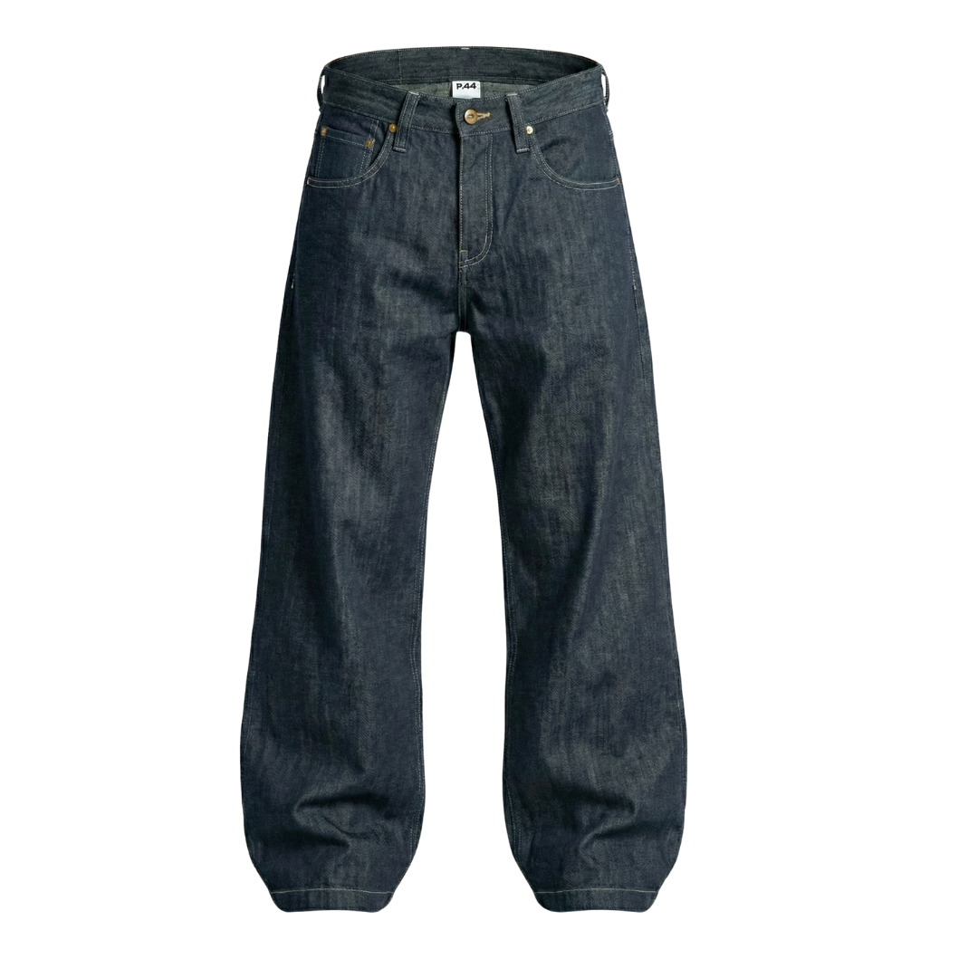 P.44 Washed Lightweight Double Snapped Wideleg Pants